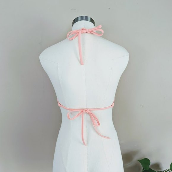 Victoria's Secret PINK Vibrant Orange Swimsuit Bikini Top - Size Small - Picture 2 of 6